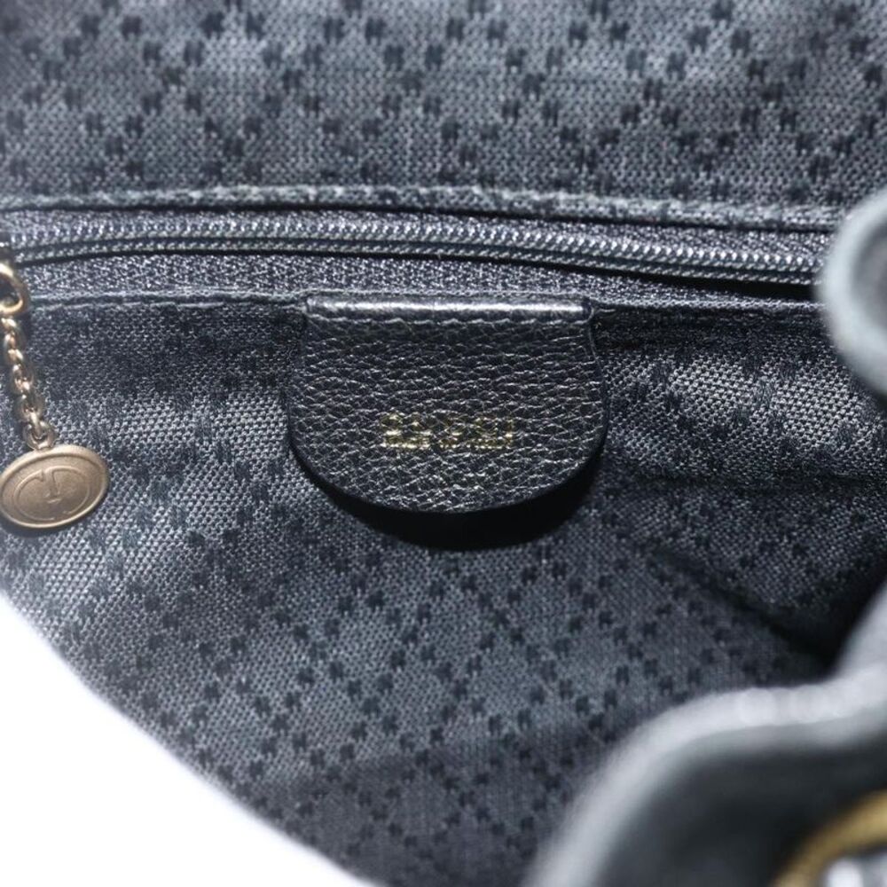 Gucci Gucci Bamboo Backpack Daim Black Suede Backpack Bag - Picture 6 of 16
